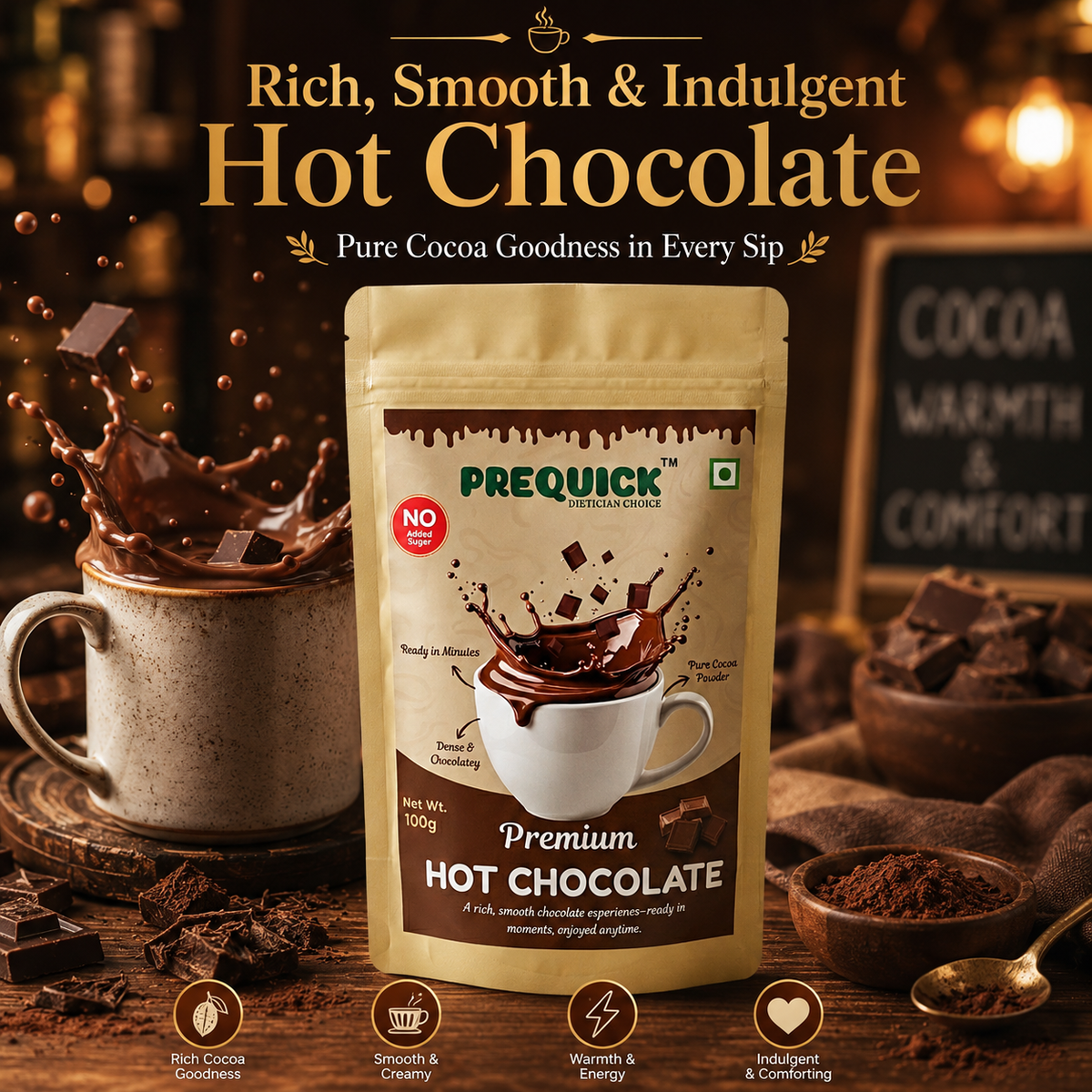 PREQUICK Premium Hot Chocolate - product detail photo 2