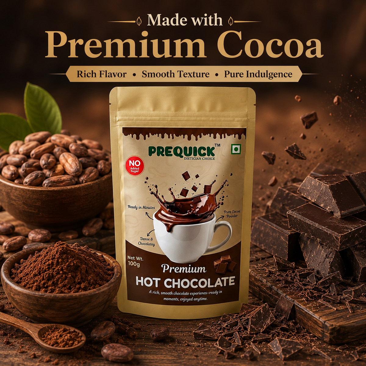 PREQUICK Premium Hot Chocolate - product detail photo 3