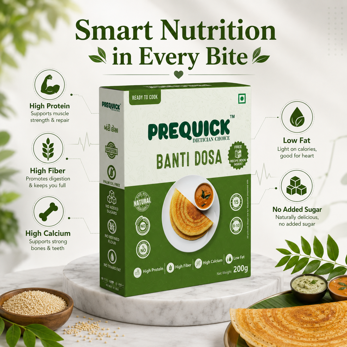 PREQUICK Banti Dosa Mix - product detail photo 2