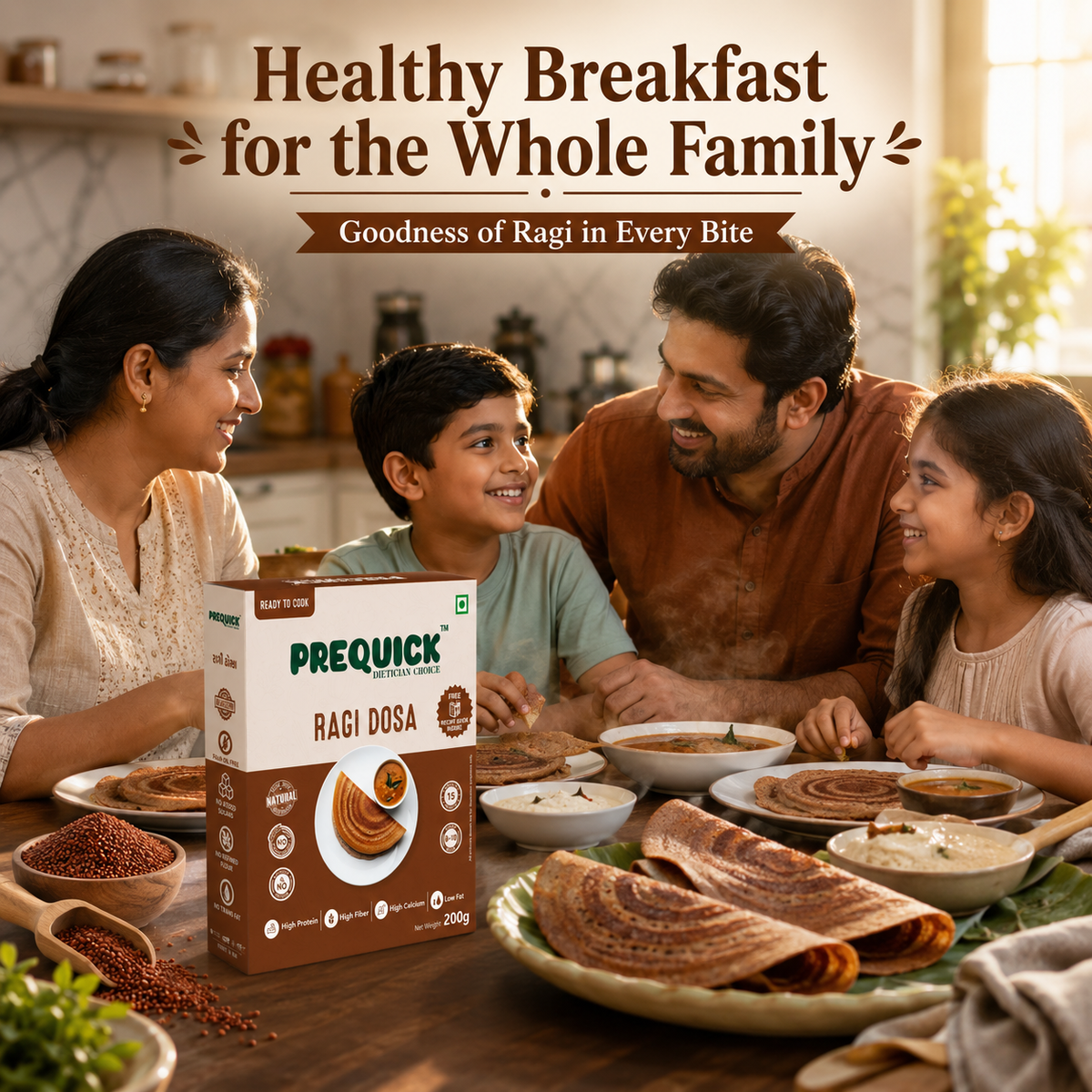 PREQUICK Ragi Dosa Mix - product detail photo 5