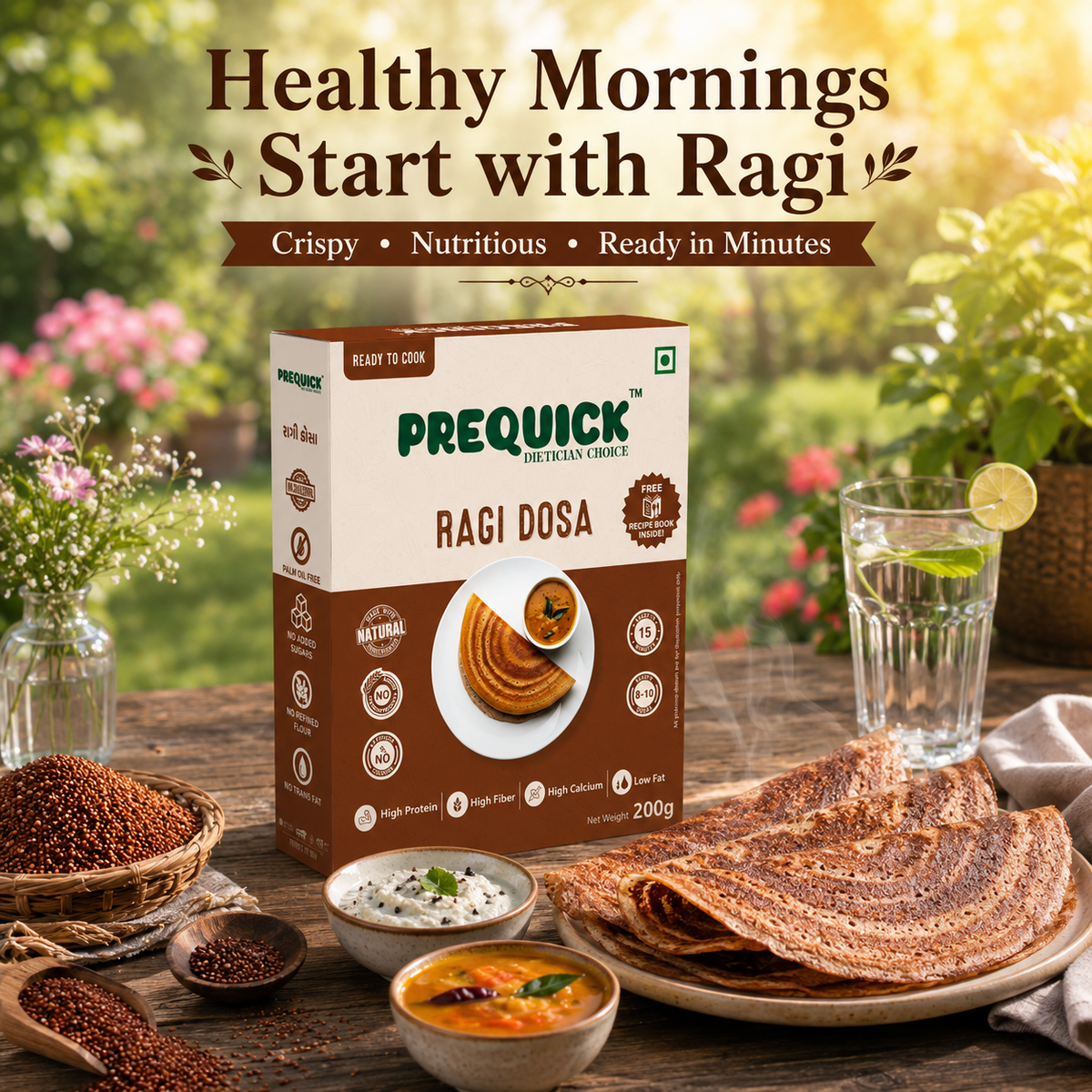 PREQUICK Ragi Dosa Mix - product detail photo 4