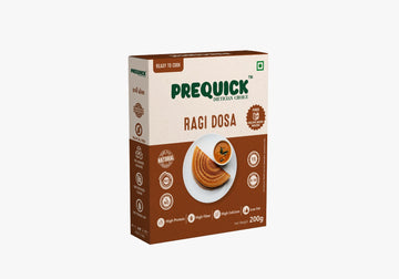 PREQUICK Ragi Dosa Mix 200g - front pack view, buy online India